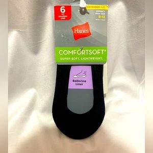 Hanes 6-Pack Ballerina Liner Socks